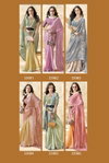 Angelica By Vallabhi Chiffon Brasso Daily Wear Saree Wholesale Online
